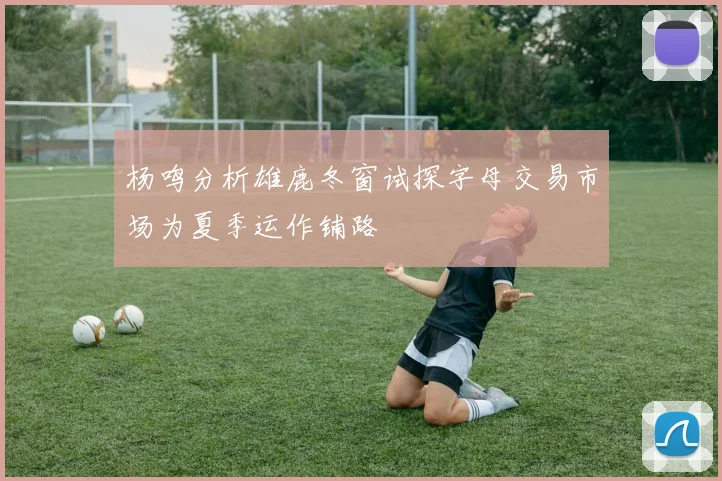 杨鸣分析雄鹿冬窗试探字母交易市场为夏季运作铺路